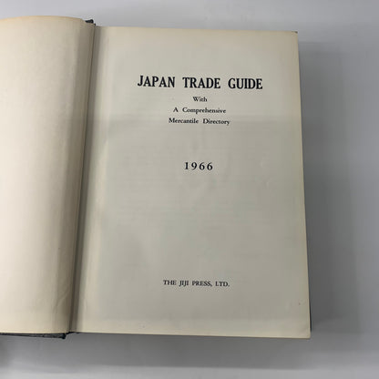 Japan Trade Guide with A Comprehensive Mercantile Directory - Jiji Press - 1966