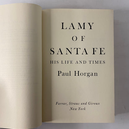 Lamy of Santa Fe - Paul Horgon - 1st Print - Signed - 1975