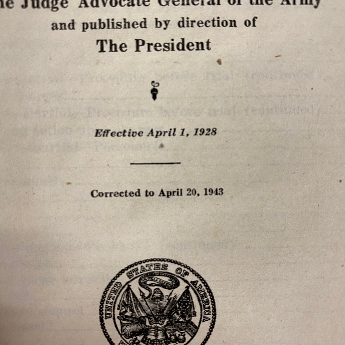 A Manual for Courts-Martial U. S. Army - Various - 1943