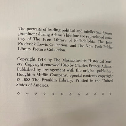 The Education of Henry Adams - Henry Adams - Franklin Library - 1983