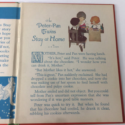 The Peter-Pan Twins Stay at Home - S. E. Lowe - 1928