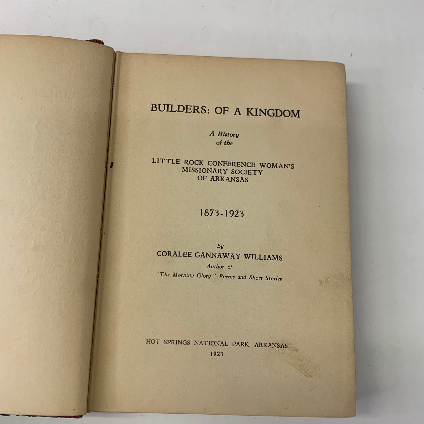 Builders: of a Kingdom - C. G. Williams - 1923