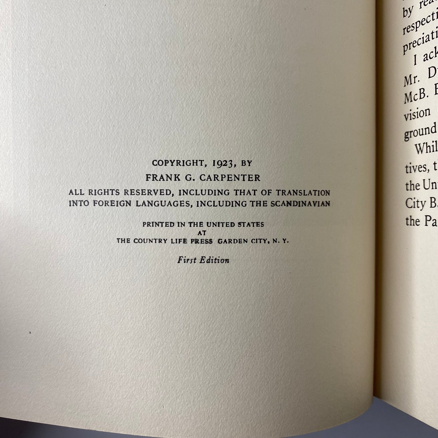 The Tail of the Hemisphere Chile and Argentina - Frank G. Carpenter - 1st Edition - 1923