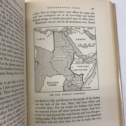 Mediterranean Front - Alan Moorehead - 1st Edition - Maps - 1942