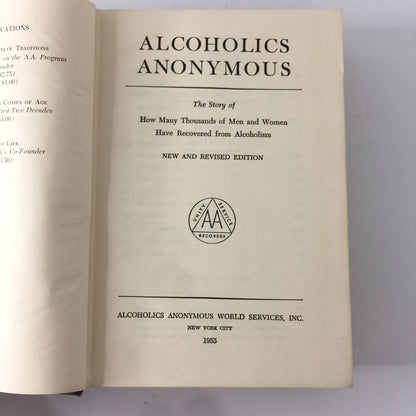 Alcoholics Anonymous - 10th Printing - 2nd Edition - 1955