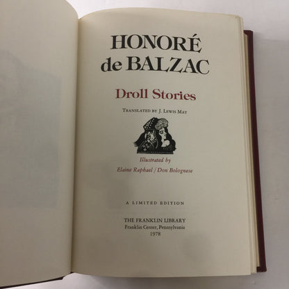 Honoré de Balzac - Roy Anderson - Franklin Library - Limited Edition - 1978