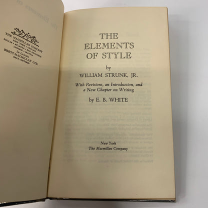The Elements of Style - William Strunk Jr. and E. B. White - 7th Print - 1960