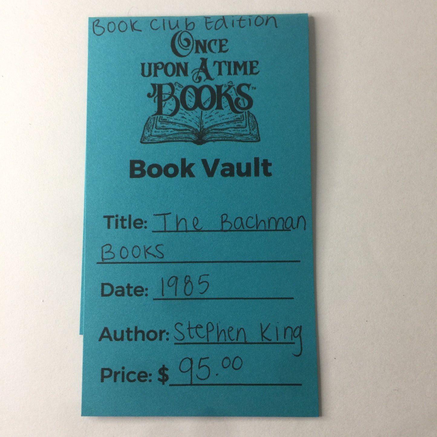 The Bachman Books - Stephen King - Book Club Edition - 1985