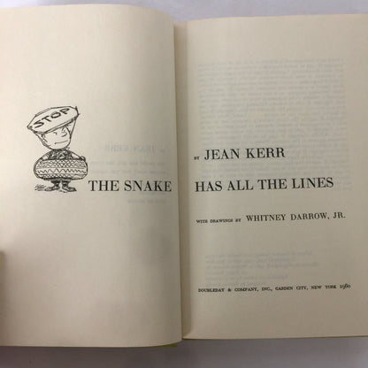 The Snake Has all the Lines - Jean Kerr - 1st Edition - 1960