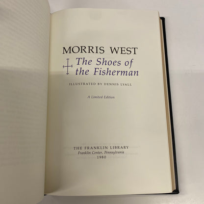 The Shoes of the Fisherman - Morris West - Franklin Library - Signed - 1980