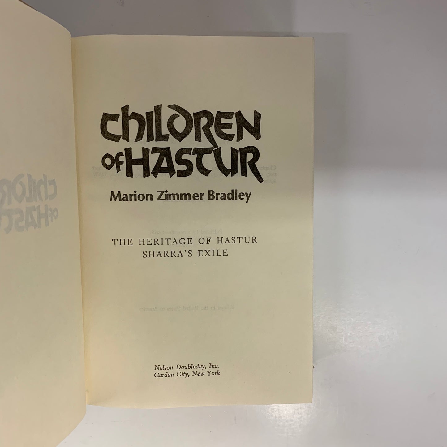 Children of Hastur - Marion Zimmer Bradley - Book Club Edition - 1981