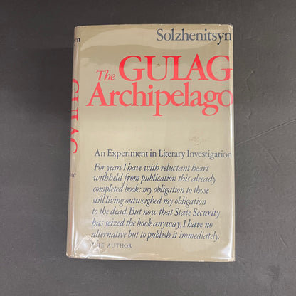 The Gulag Archipelago - Aleksandr Solzhenitsyn - 1st Edition - 1974