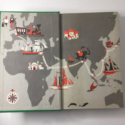 In 80 Jagen um die Welt - Jules Verne - Dust Jacket - 1959