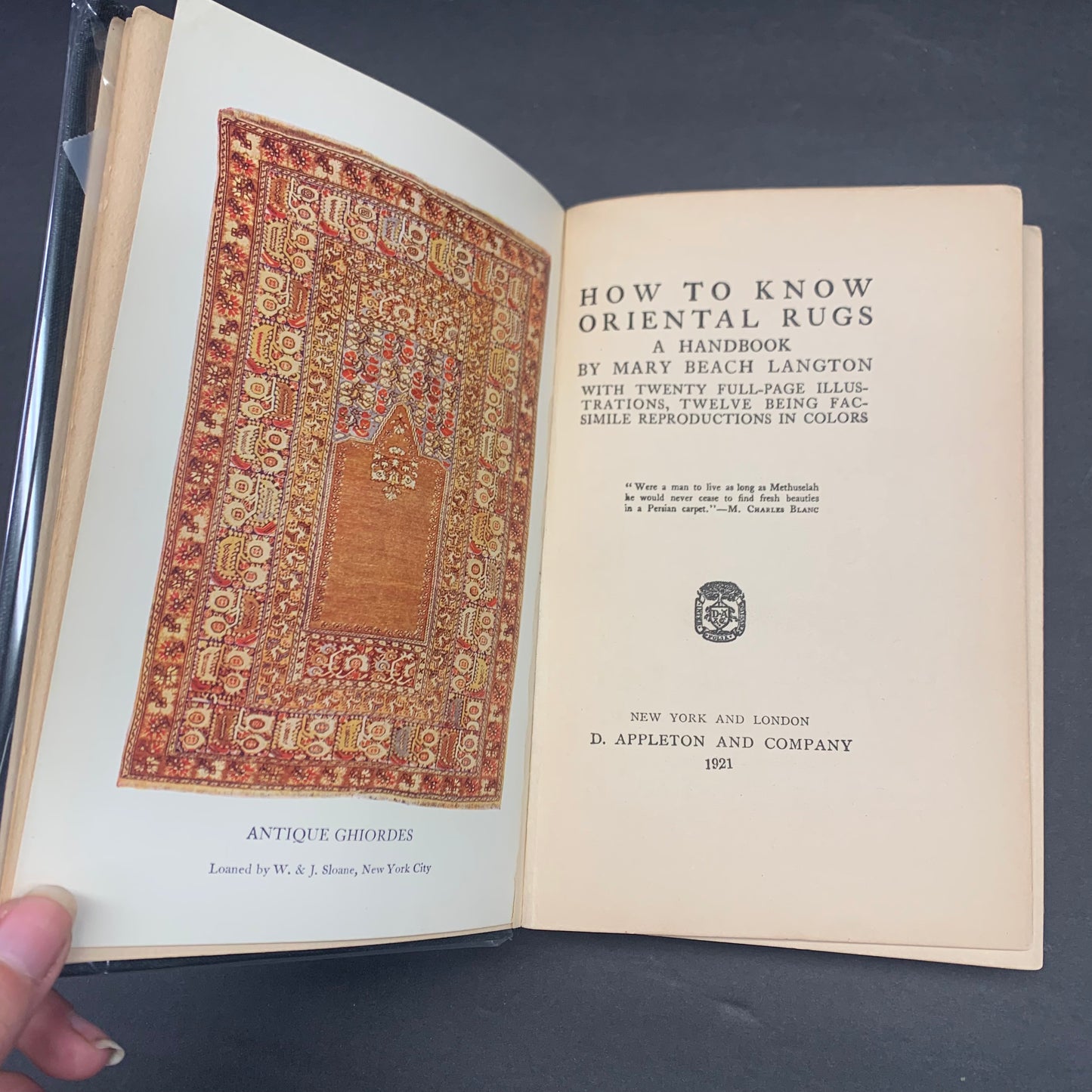 How to Know Oriental Rugs - Mary Beach Langton - 1904