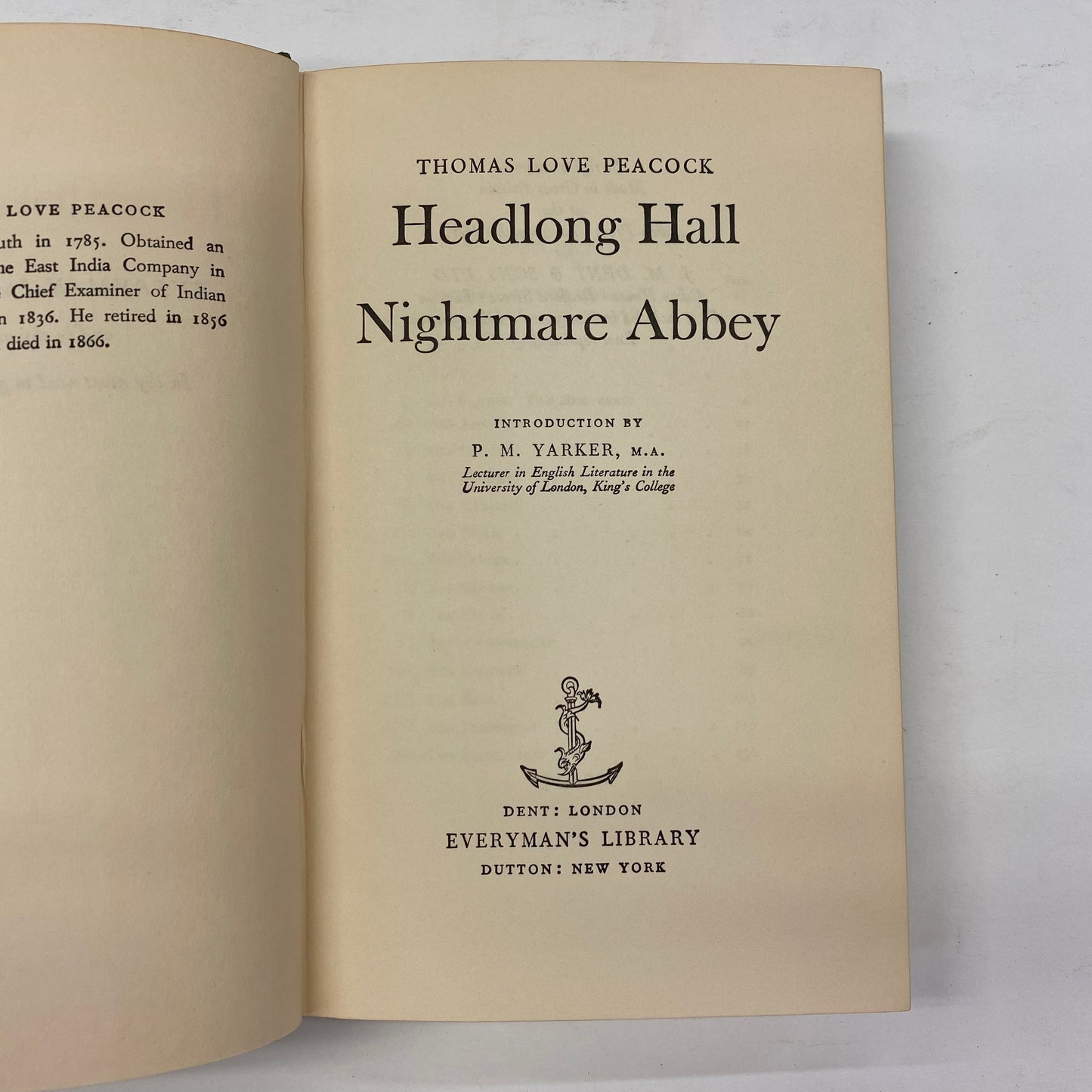 Headlong Hall and Nightmare Abbey - Thomas Love Peacock - 1965