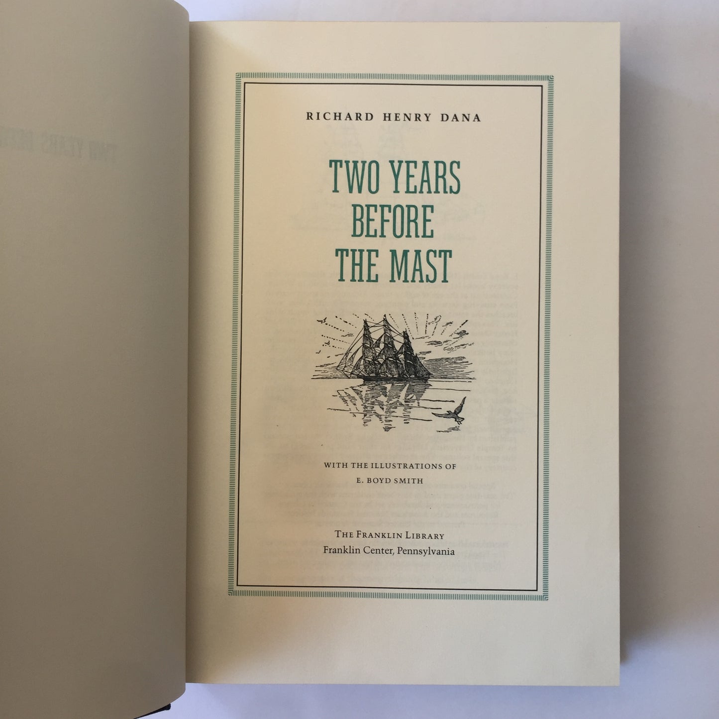 Two Years Before The Mast - Richard Henry Dana - Franklin Library - 1983