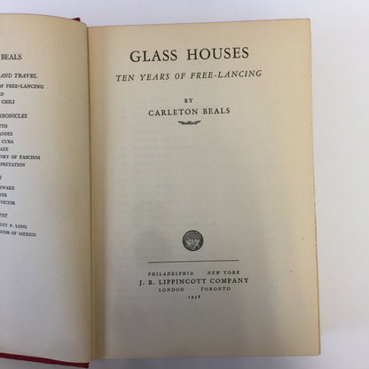 Glass Houses - Carleton Beals - 1938