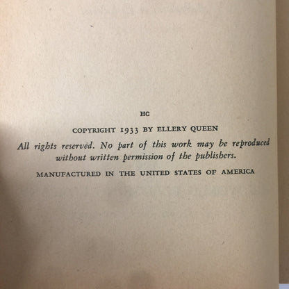 The American Gun Mystery - Ellery Queen - 1st Thus - 1946