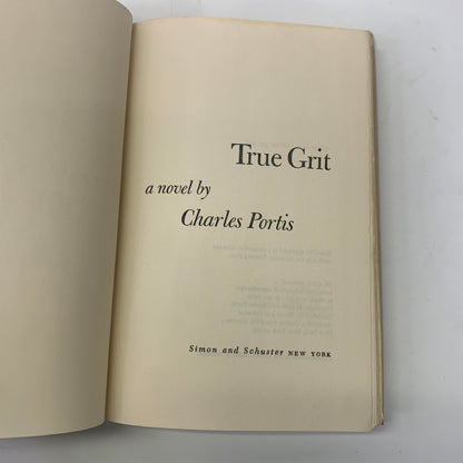 True Grit - Charles Portis - Book Club Edition - 1968