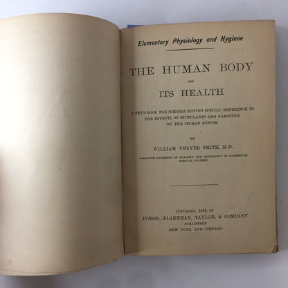 The Human Body and It’s Health - William Smith - 1884