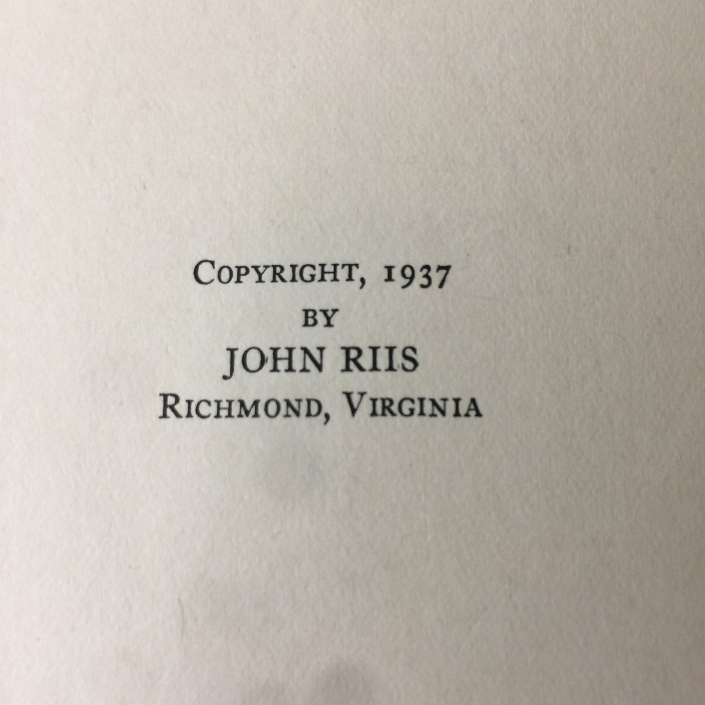 Ranger Trails - John Riis - 1937