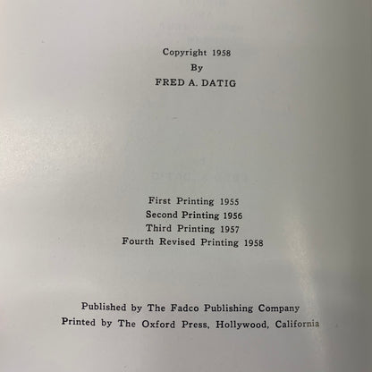 The Luger Pistol - Fred A. Datig - 4th Revised Printing - 1958