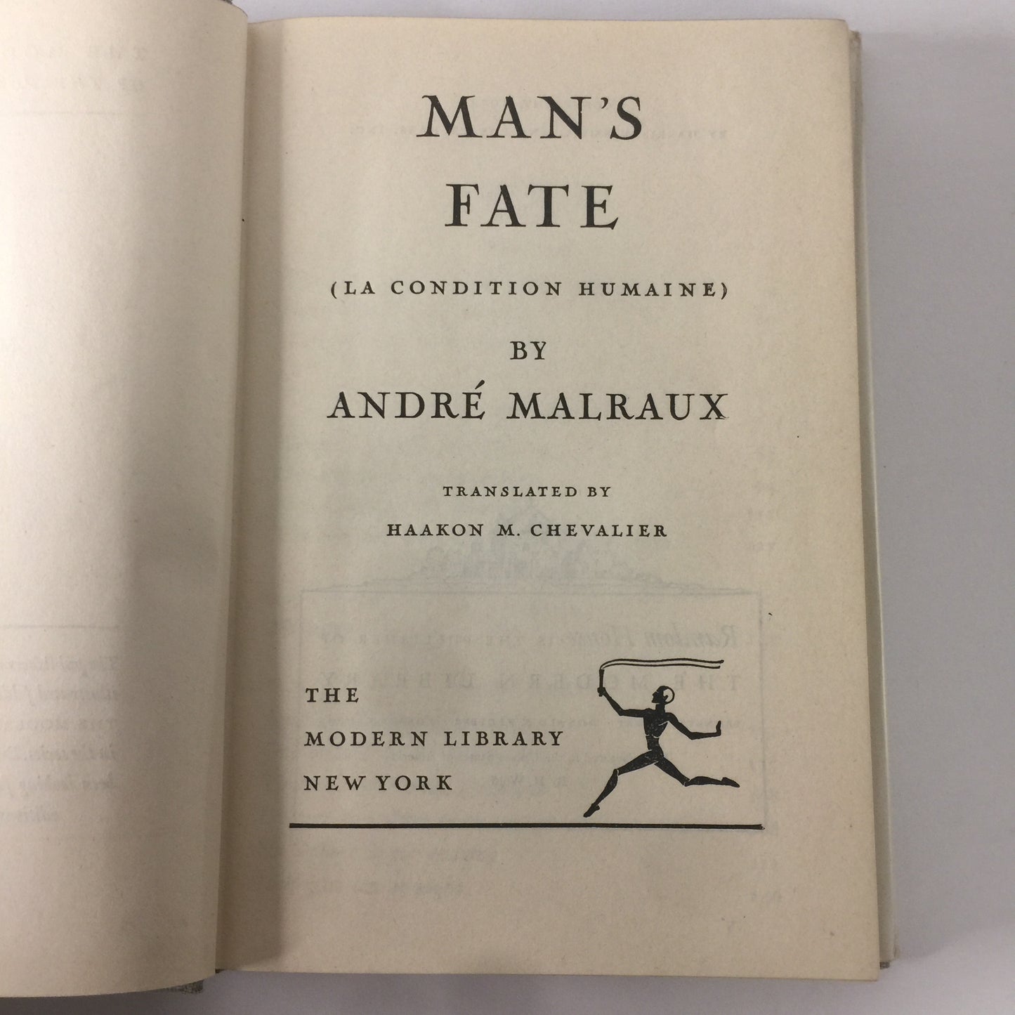 Man’s Fate - Andre Malraux - 1934