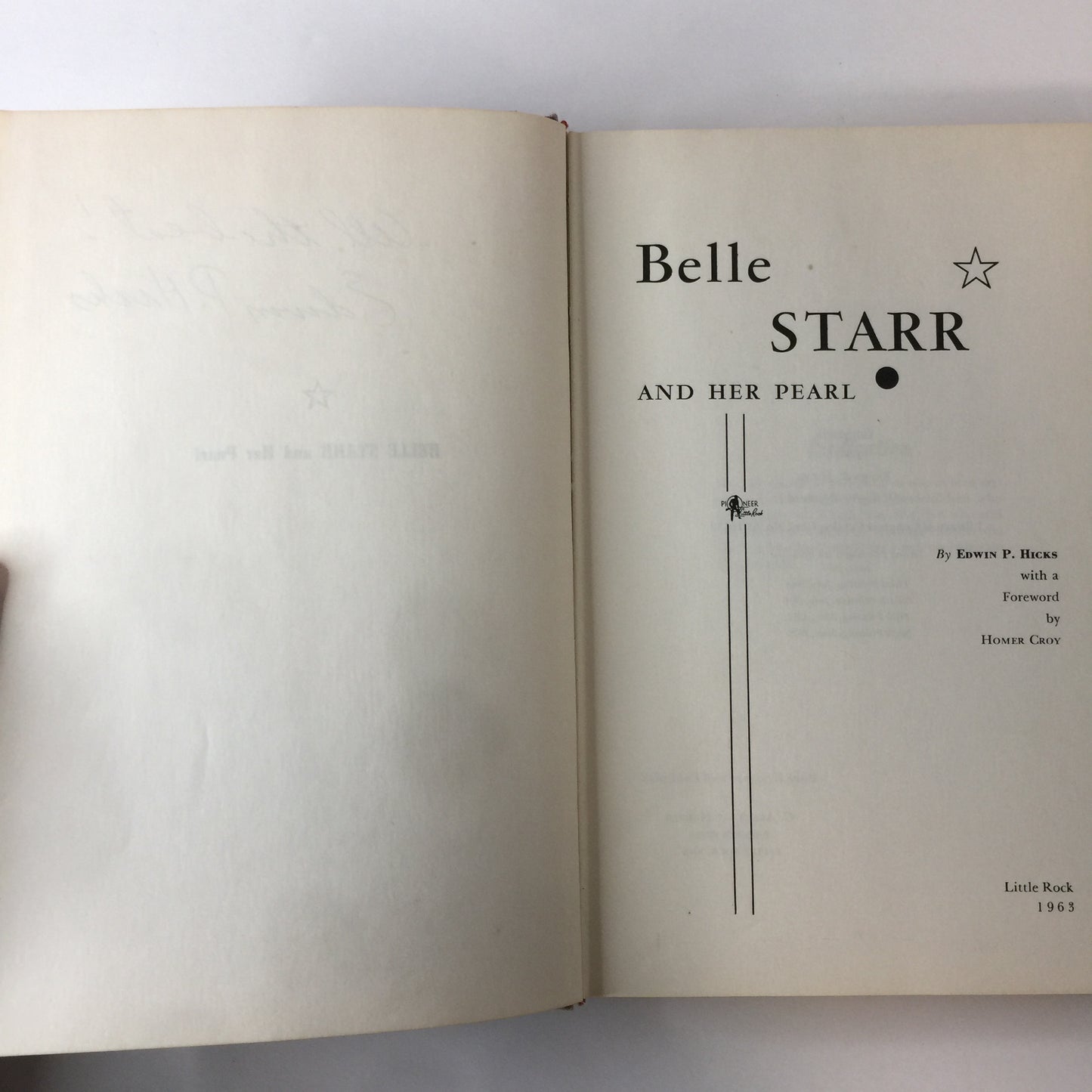 Bell Starr and her Pearl - Edwin P. Hicks - Signed - 1975