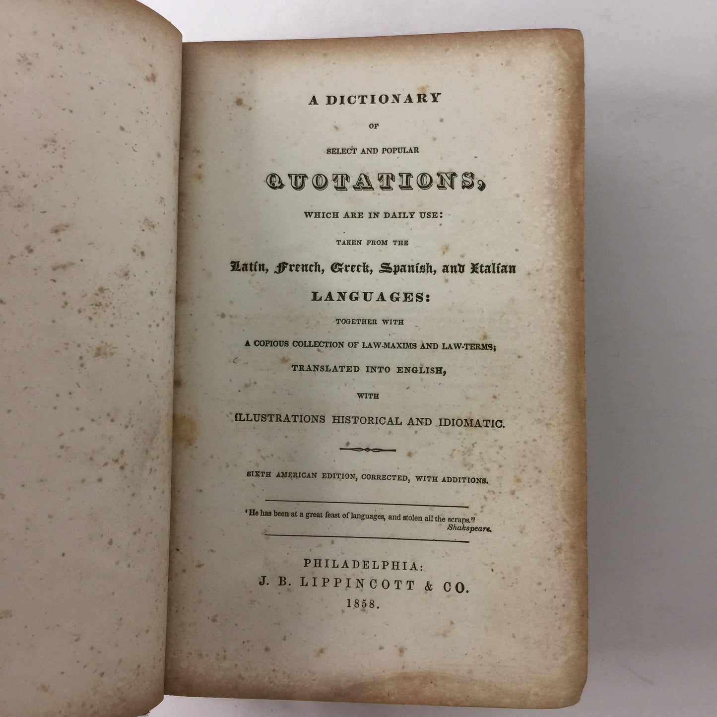 Dictionary of Popular Quotations - Various - 1858