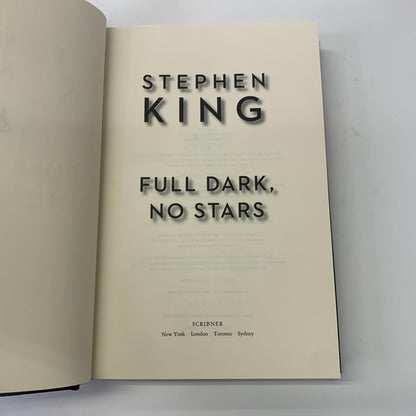 Full Dark, No Stars - Stephen King - 1st Edition - 2010