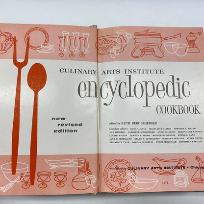 Culinary Institute Encyclopedic Cook Book - Ruth Berolzheimer - 1972