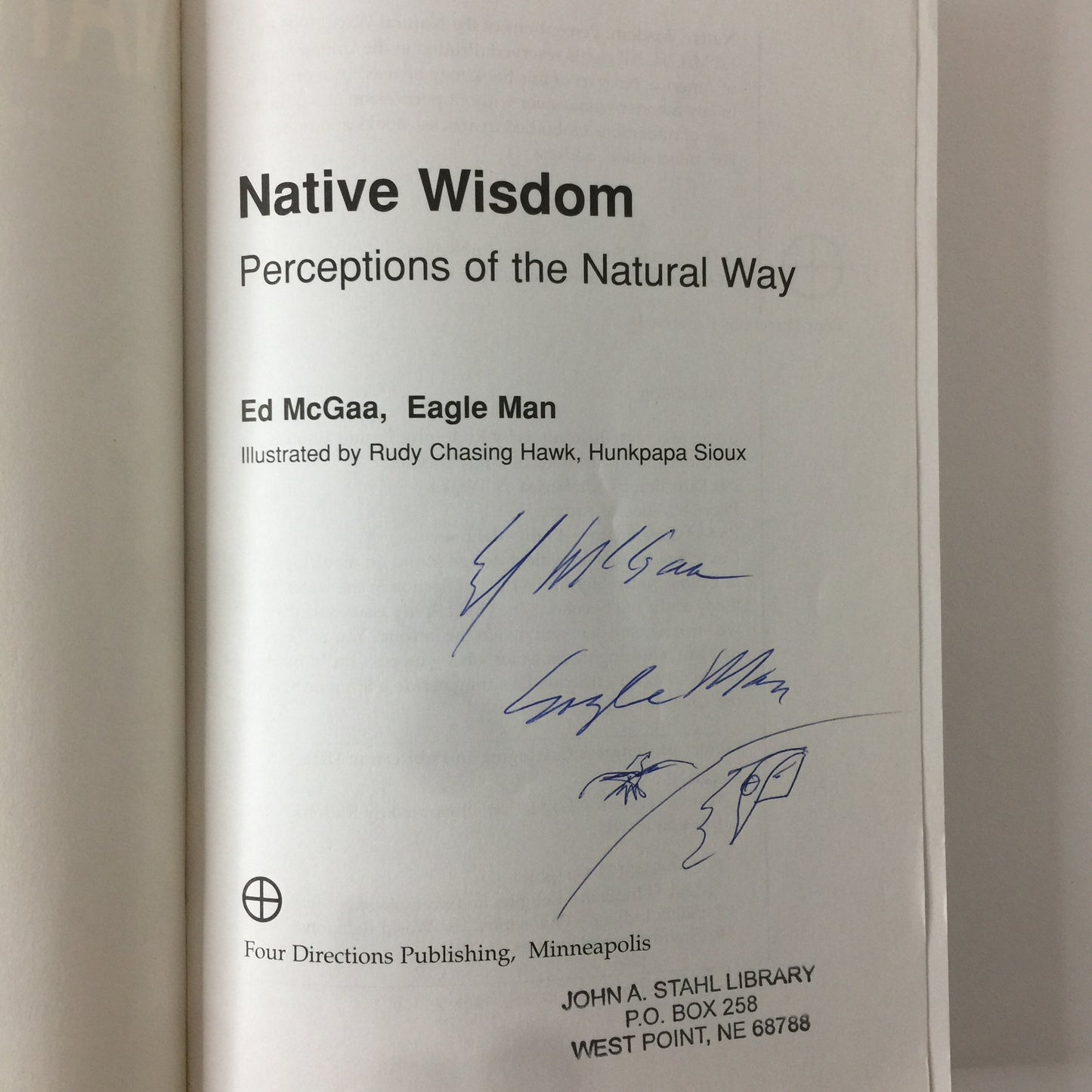 Native Wisdom - Ed McGaa, Eagle Man - Signed - 1st Edition - 1995