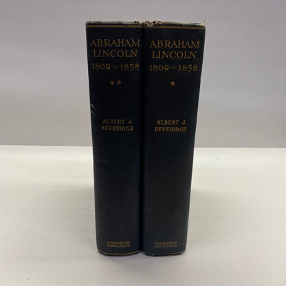 Abraham Lincoln 1809-1858 - Albert J. Beveridge - 2 Volumes - 1928