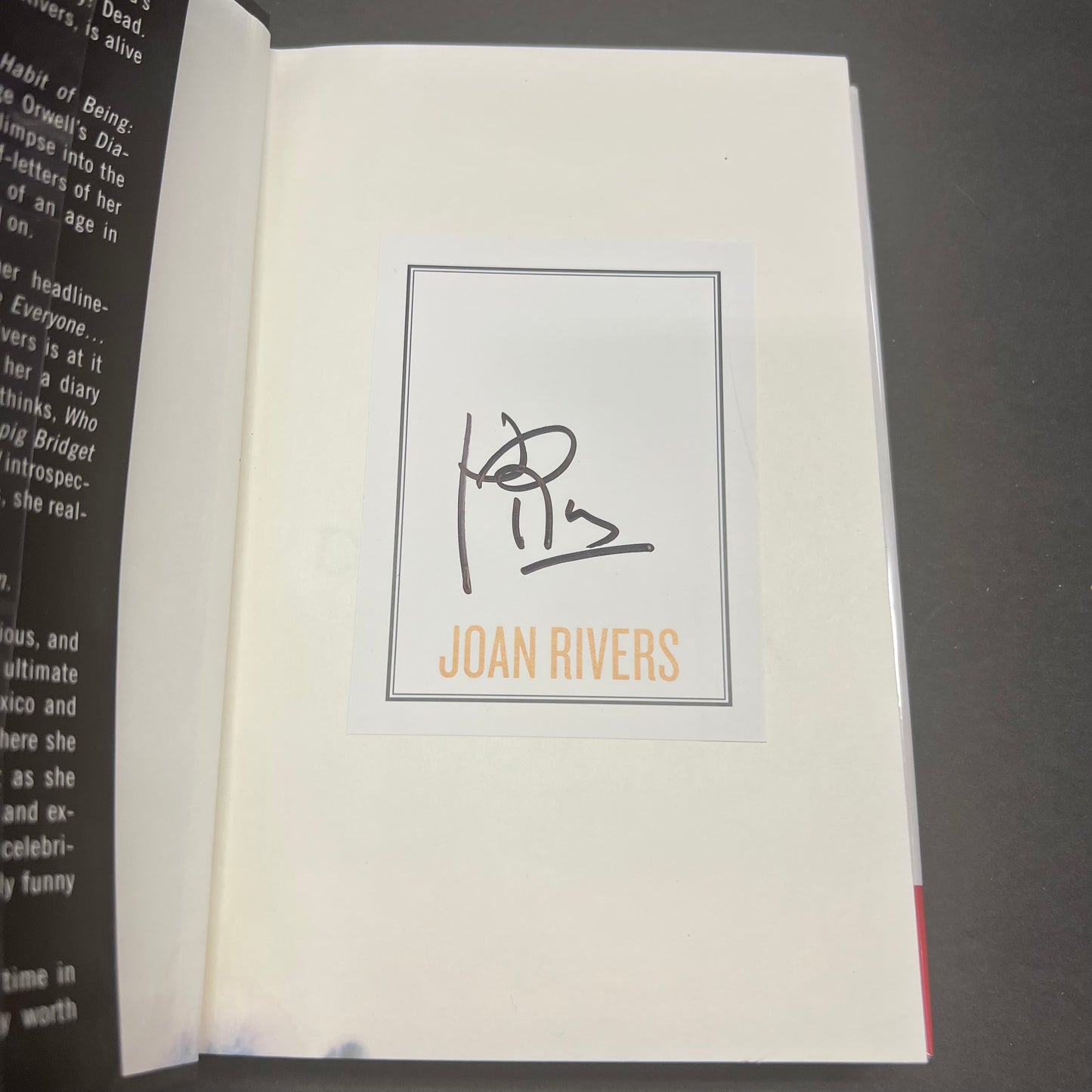 Diary of a Mad Diva - Joan Rivers - Signed - 2014