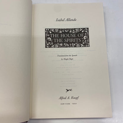 The House of the Spirits - Isabel Allende - 6th Print - Signed - 1991