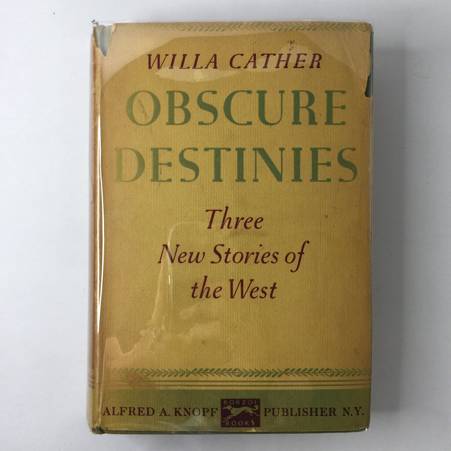 Obscure Destinies - Willa Cather - 1st Edition - 1930