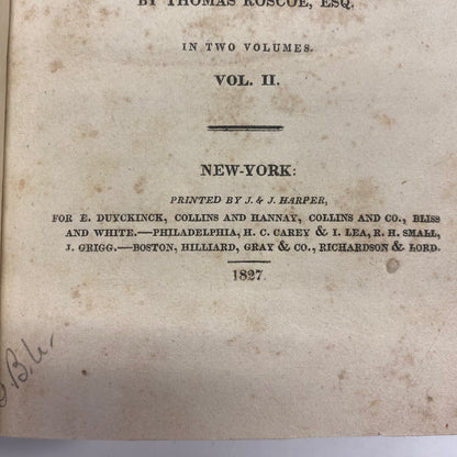 Historical Views of the Literature of the South of Europe - J. C. L. Simone de Sismondi and Thomas Roscoe - Rebound - Volume 2 - 1827