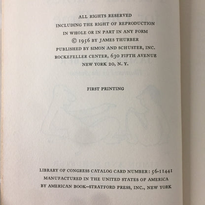 Further Fables For Our Time - James Thurber - 1st Edition - 1956