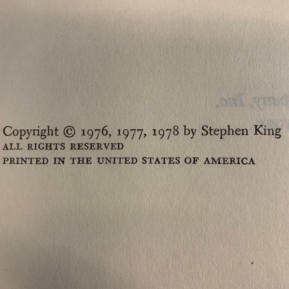 Night Shift - Stephen King - Book Club Edition - 1978