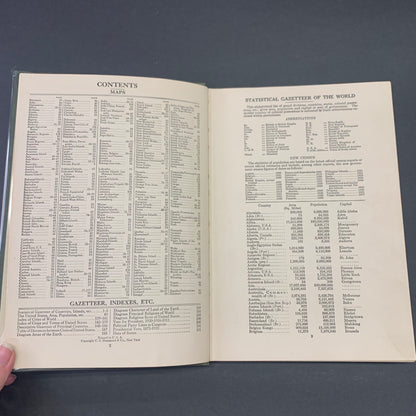 Atlas of the World and Gazetteer - Funk & Wagnalls - 1924