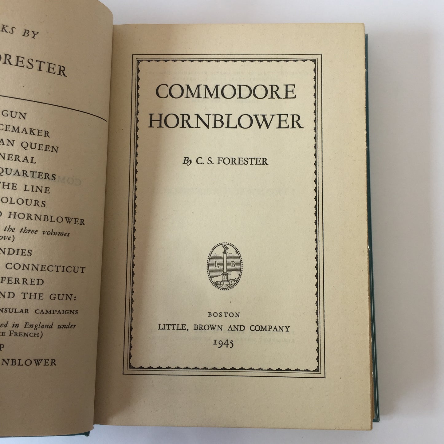 Commodore Hornblower - C. S. Forester - Early Print - 1945