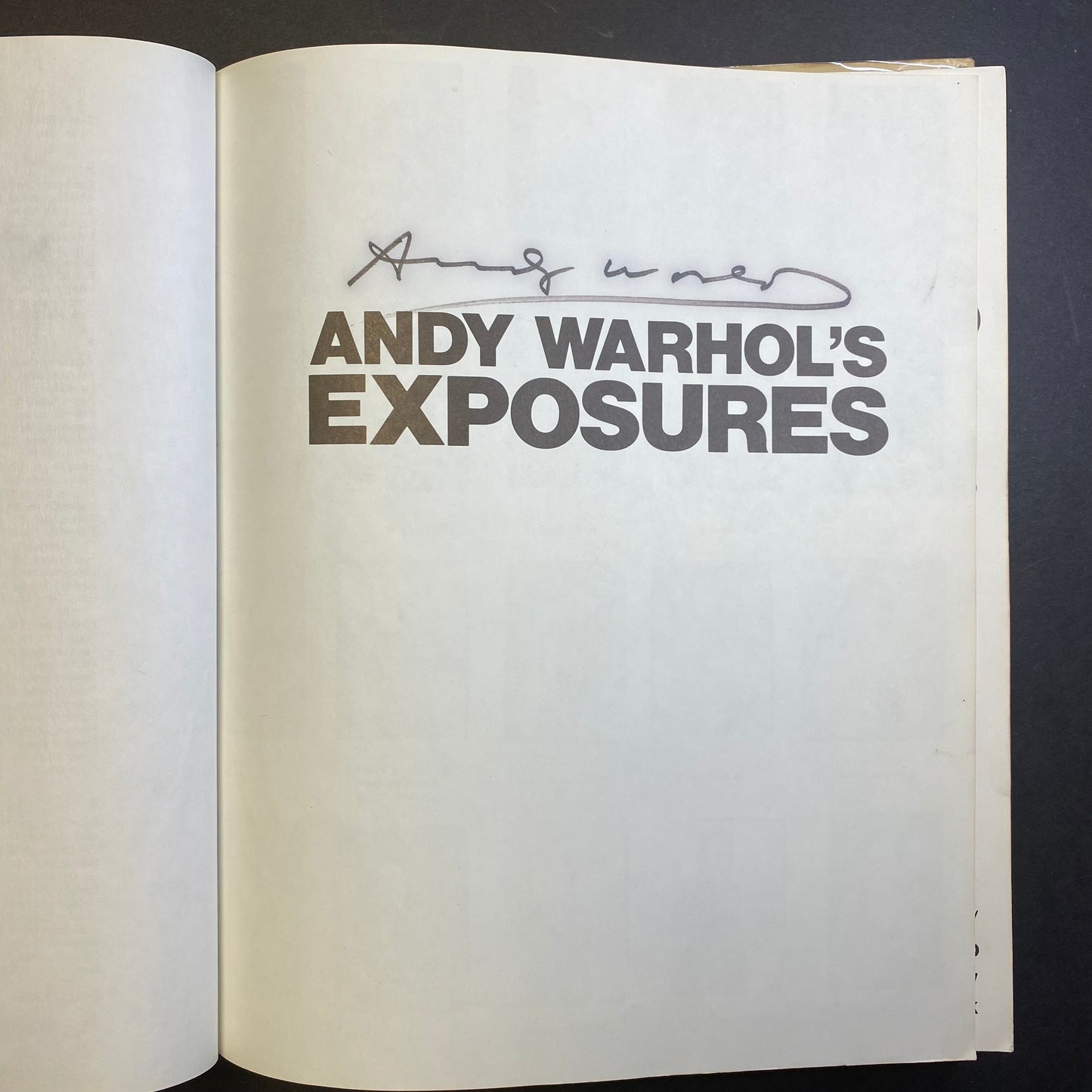 Andy Warhol’s Exposures - Andy Warhol - 1st Edition - 2x Signed - 1979