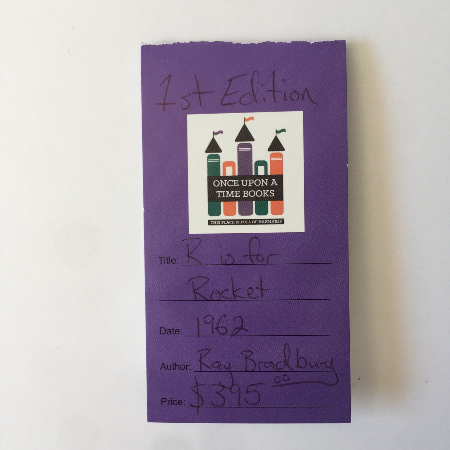 R is for Rocket - Ray Bradbury - 1st Edition - 1962