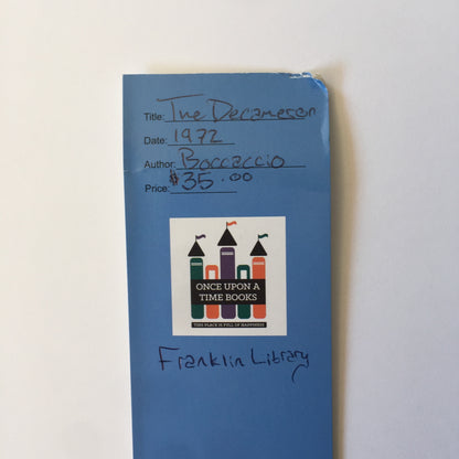 The Decameron - Giovanni Boccaccio - Franklin Library - 1972