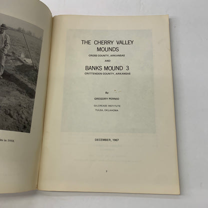 The Cherry Valley Mounds and Banks Mound 3 - Gregory Pernio - Memoir 1 - 1967