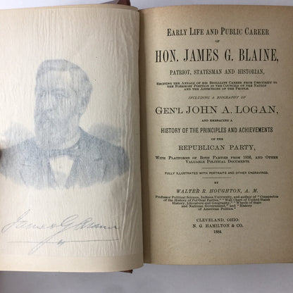 Lives of James G. Blaine and John A. Logan - Walter Houghton - 1884