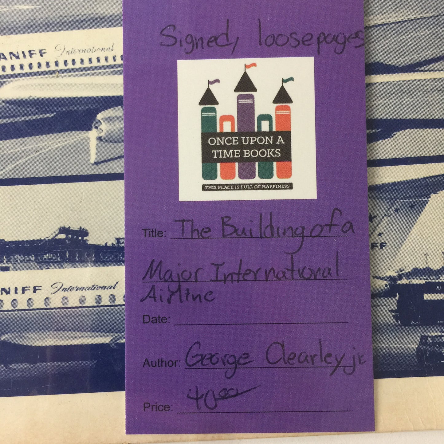 The Building of A Major International Airline - George W. Cearley, Jr. - Signed - 1974