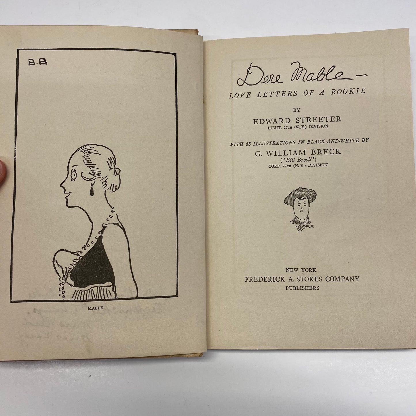 Dere Mable: Love Letters of a Rookie - E. Streeter - Thirteenth Print - 1918