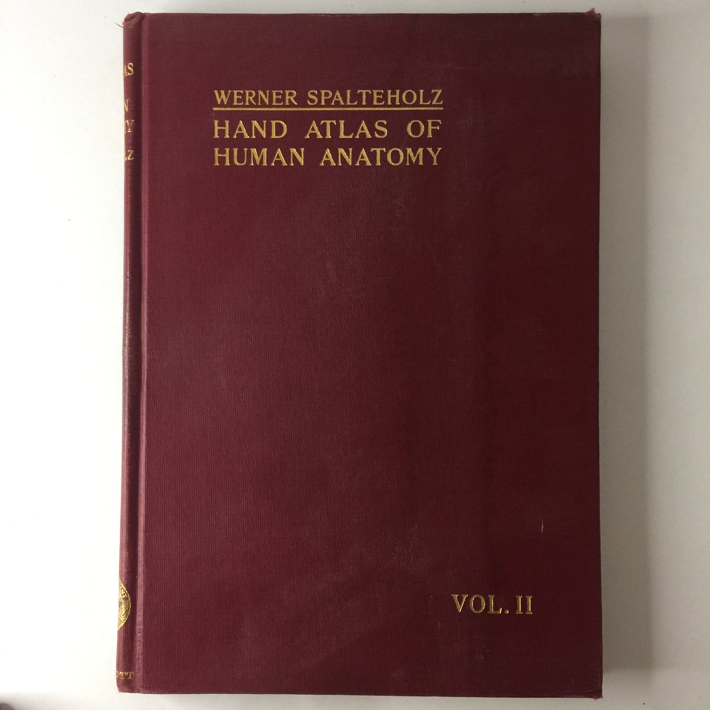 Hand Atlas of Human Anatomy - Werner Spalteholz - 2 Vol. Set - c. 1910