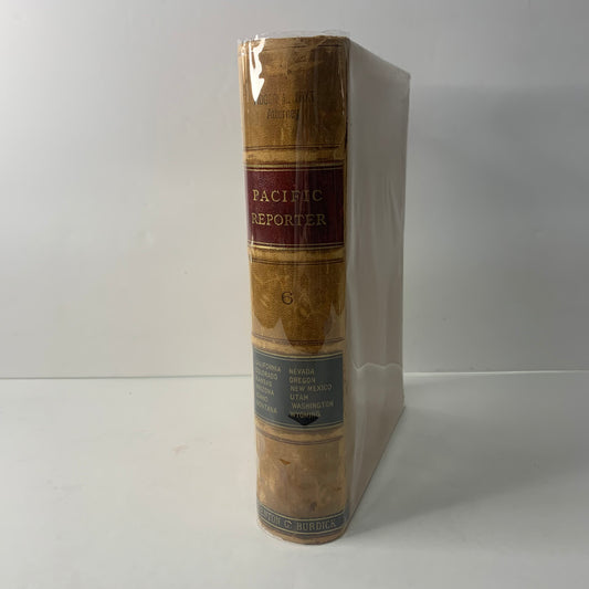 Pacific Reporter Vol. 6 - Denton G. Burdick - 1885